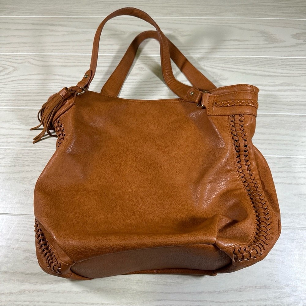 Sole Society Hobo Purse Brown With Tassle Preowned Good Condition